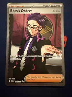 BOSS'S ORDERS [CORBEAU] 256/217 ULTRA RARE ASCENDED HEROES POKEMON HOLO - Image 1