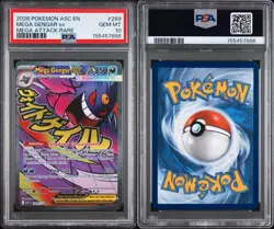 2026 Pokemon PSA 10 Mega Gengar Ascended EX Heroes Mega Attack Rare 269/217 - Image 3