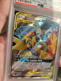 Pokemon TCG Moltres & Zapdos & Articuno GX 66/68 Hidden Fates PSA 8 EN 2019 - Image 5