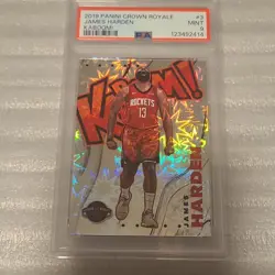 Panini 2019-20 Crown Royale Kaboom! James Harden #3 Rockets NBA PSA 9 - Image 1