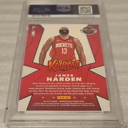 Panini 2019-20 Crown Royale Kaboom! James Harden #3 Rockets NBA PSA 9 - Image 3