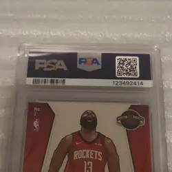 Panini 2019-20 Crown Royale Kaboom! James Harden #3 Rockets NBA PSA 9 - Image 4