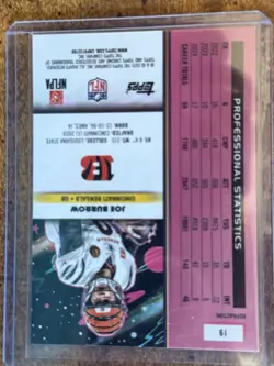 2025 Topps Cosmic Chrome - Stars in the Night Joe Burrow With Cosmic Refractor - Image 3