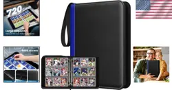 9-Pocket PU Leather Trading Card Binder - Protect & Display 720 Cards - Image 2