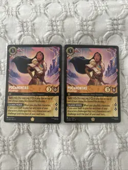 x2 Disney Lorcana Pocahontas ‘Peacekeeper’ LEGENDARY Non-Foil Set 11 Card 22/204 - Image 1