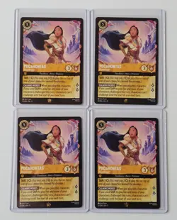Disney Lorcana Legendary Pocahontas Peacekeeper x4 Bundle Winterspell - Image 1