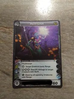 Aer'dak Rare Max Energy Chaotic Card TCG - Image 1