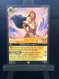 Pocahontas - Peacekeeper 22/204 Legendary Wintrerspell Disney Lorcana Card - Image 1