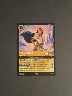 Disney Lorcana TCG Winterspell Pocahontas Peacekeeper Legendary Non Foil 22/204 - Image 1