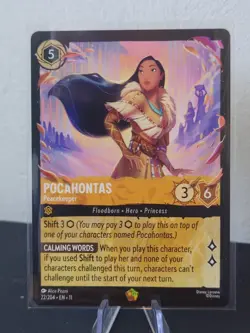 Disney Lorcana Pocahontas Peacekeeper 22/204 Legendary Winterspell Non-Foil - Image 1