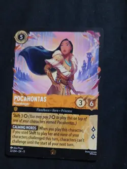 Disney Lorcana Winterspell Pocahontas Legendary NF 22/204 - Peacekeeper - Image 1