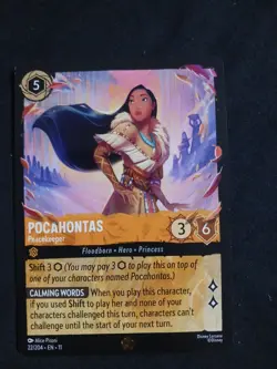 Disney Lorcana Winterspell Pocahontas Legendary NF 22/204 - Peacekeeper - Image 1