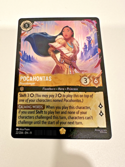 Pocahontas Peacekeeper 22/204 - Disney Lorcana Winterspell - Legendary Foil NM - Image 2
