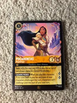 Disney Lorcana TCG Winterspell Pocahontas Peacekeeper Legendary Non Foil 22/204 - Image 1