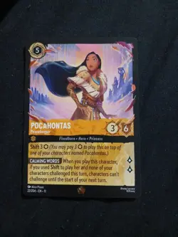 Disney Lorcana Winterspell Legendary non-foil Pocahontas 22/204 Peacekeeper - Image 1