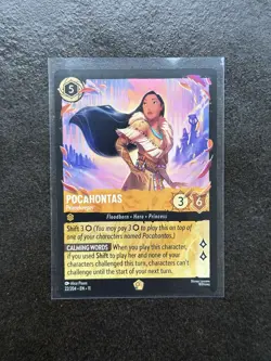 Disney Lorcana Winterspell Pocahontas Legendary NF 22/204 - Peacekeeper - Image 1