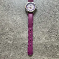 DISNEY MINNIE MOUSE Kids Time Teacher Watch 30mm Silver Tone Case D3 - Image 4