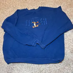 Vintage Tigger Sweater Blue The Disney Store Pullover Crewneck Adult Large - Image 2