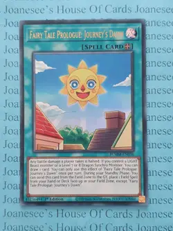 BLMM-EN036 Fairy Tale Prologue: Journey's Dawn Ultra Rare Yu-Gi-Oh Card 1st New - Image 1