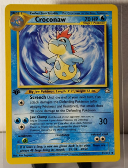 Pokemon TCG Neo Genesis 1st Edition Croconaw 31/111 LP+ - Image 1