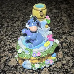 Vintage Disney Eeyore Musical Water Fountain Based Winnie The Pooh Tested Works - Image 1