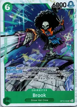 Brook OP15-032 Super Rare Adventure on Kami's Island One Piece Near Mint - Image 1