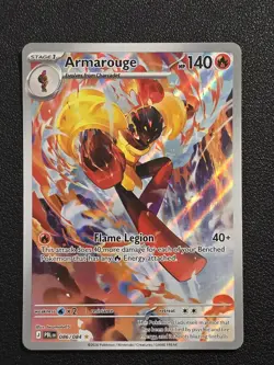Armarouge 086/084 - Illustration Rare - Pokemon TCG Pitch Black - NM, Pack Fresh - Image 1