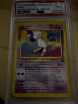 2000 Pokemon Black Star Mew Promo League #8 PSA 4 - Image 2