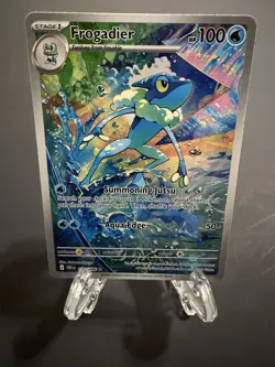 🐸💥Frogadier Pokemon TCG Chaos Rising Full Art Holo 089/086 illustration rare. - Image 1