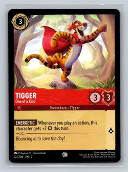 Tigger 127/204 Disney Lorcana Rise of the Floodborn Regular Common Card NM - Image 1