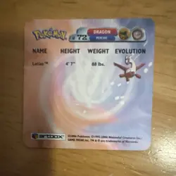 Pokemon Artbox AF Trading Card Lot 2006 Latias AF 72 - Image 3