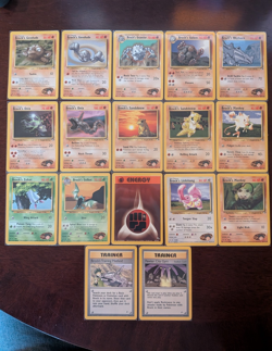 Pokemon TCG Gym Heroes Brock 17 Card lot (Brock Bundle) Non-foil - Image 1