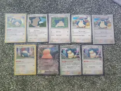 Pokemon TCG Snorlax Card Lot 9 Cards For a Snorlax Collector!!! - Image 1