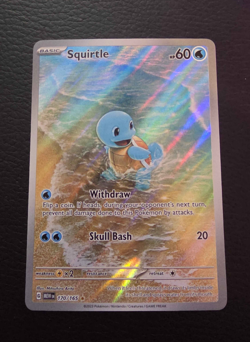 Squirtle 170/165 Sv: Scarlet & Violet 151 Holo Illustration Rare - Image 1