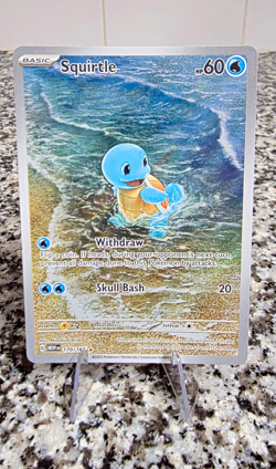 Squirtle 170/165 SV: Scarlet & Violet 151 Holo Illustration Rare 60 HP ENG - Image 1