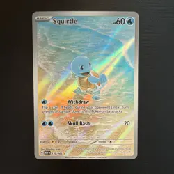 Pokemon TCG Squirtle 170/165 SV Scarlet & Violet 151 Illustration Rare Holo - Image 1