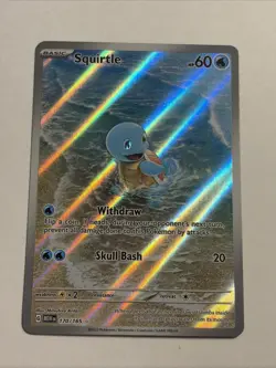 Squirtle 170/165 SV Scarlet & Violet 151 Holo Illustration Rare English - Image 2
