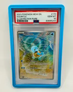 Pokemon Squirtle 170/165 Sv: Scarlet & Violet 151 Illustration Rare Holo PSA 10 - Image 2