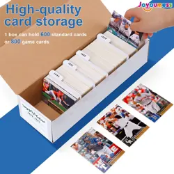 Trading Card Storage Box with Dividers, Cardboard card Organizer Box for Base... - Image 2