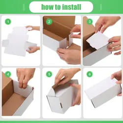 400 Count Trading Card Storage Box Cardboard Baseball Card Storage Box Collec... - Image 2