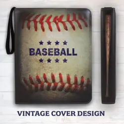 Baseball Card Binder 900 Pockets, 50 Pages, 3 Ring Trading Zipper Binder w/St... - Image 2