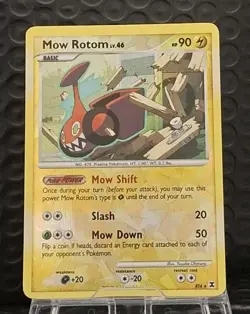 Pokemon Card TCG Mow Rotom RT4/6 Rising Rivals Ultra Rare Reverse Holo 2009 LP - Image 1