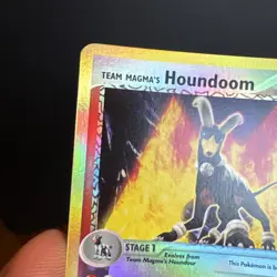 Team Magma's Houndoom 10/95 Holo Team Magma vs Team Aqua Pokemon Reverse Holo NM - Image 4