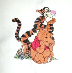 Disney Winnie the Pooh Vintage Nursery Throw Pillow Beige Tigger 10" x 9 1/2" - Image 2