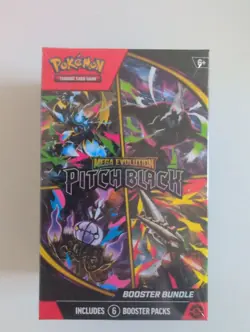 Pokemon TCG: Mega Evolution-Pitch Black Booster Bundle Sealed New (6 Packs) - Image 1