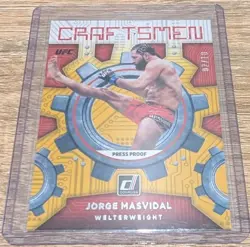 2022 Panini Donruss UFC Craftsmen GOLD JORGE MASVIDAL #02/10 - Image 1