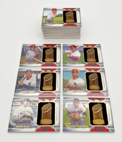 18-Card World Series Trophy Relic Collection Lot. All numbered /99 - Image 2