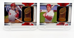 18-Card World Series Trophy Relic Collection Lot. All numbered /99 - Image 4