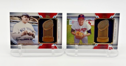 18-Card World Series Trophy Relic Collection Lot. All numbered /99 - Image 5