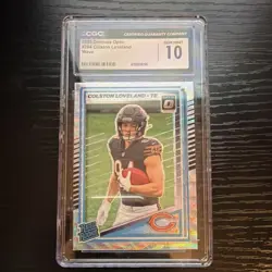2025 Donruss Optic Colston Loveland Rated Rookie Wave #204 CGC 10 /300 - Image 1